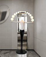 Modern Sculptural Statue of Liberty Floor Lamp with LED Arc Lighting for Living Room