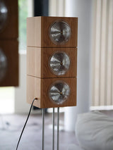 Vintage Photography Inspired Cherry Wood and Glass Cinematic Lightbox Floor Lamp