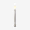 Modern Chrome Lightning Rod Floor Lamp with Slim Stainless Steel Body and Integrated LED