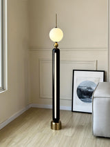 Modern Chrome Lightning Rod Floor Lamp with Slim Stainless Steel Body and Integrated LED