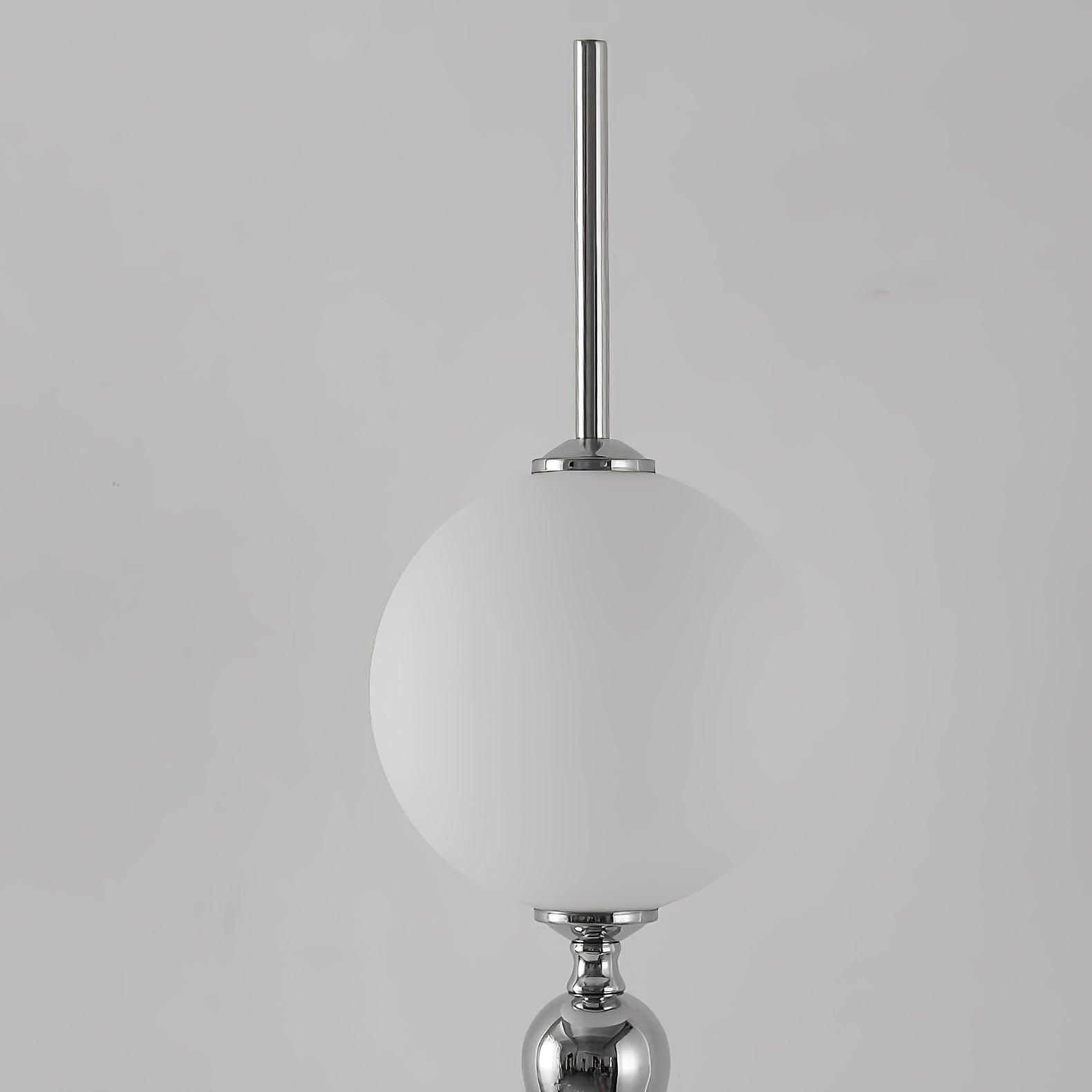 Modern Chrome Lightning Rod Floor Lamp with Slim Stainless Steel Body and Integrated LED