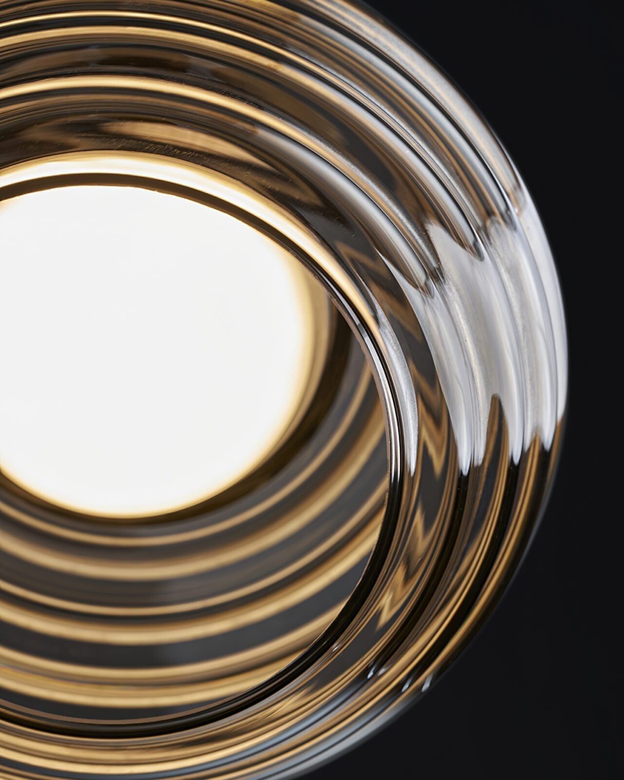 smoke-grey-wavy-glass-pendant-light-with-dual-layer-integrated-led