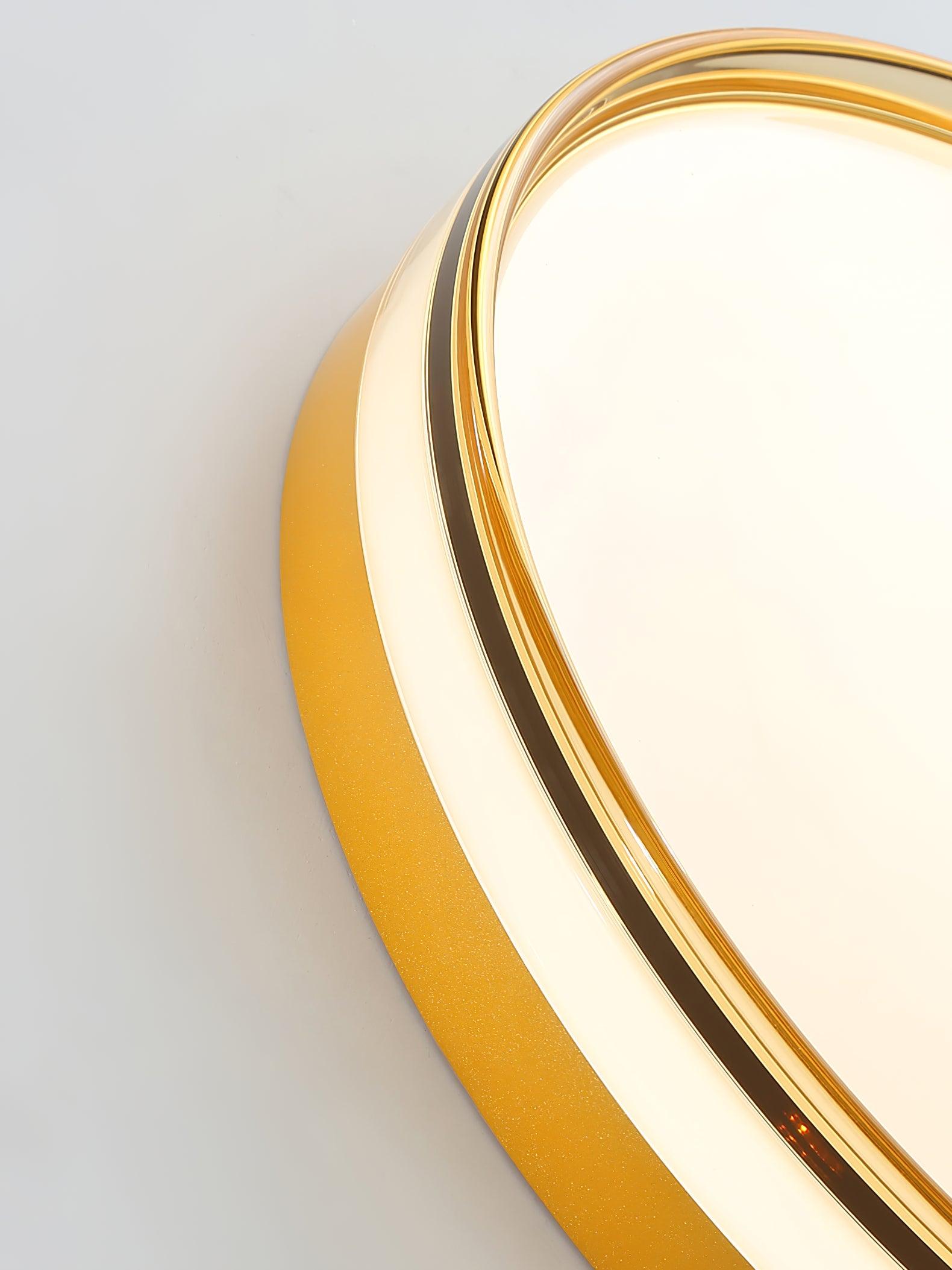 Modern Scandinavian Round LED Ceiling Light with Acrylic Frame and Three Color Modes