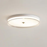 Modern Scandinavian Round LED Ceiling Light with Acrylic Frame and Three Color Modes