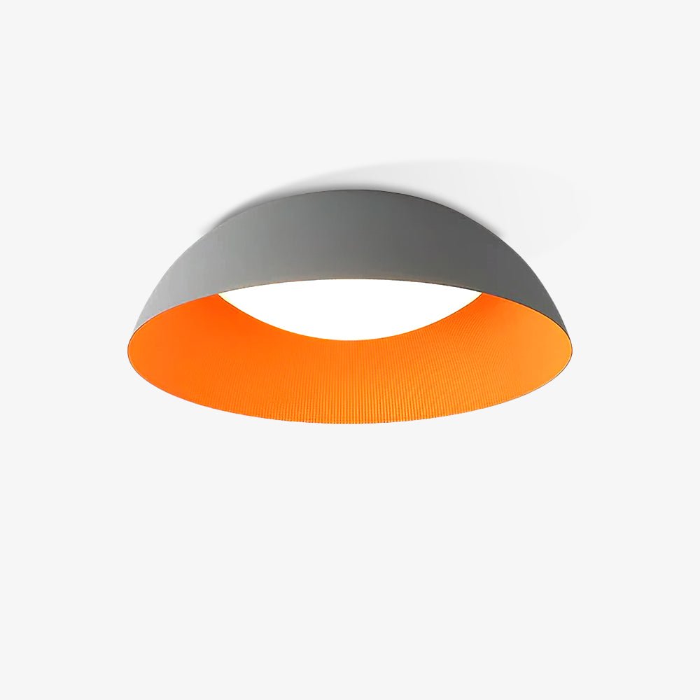 Juliven Modern LED Ceiling Light with Broad Aluminum Lampshade and Flush Mount Design
