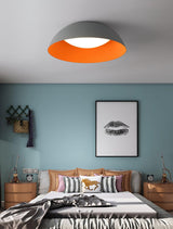 Juliven Modern LED Ceiling Light with Broad Aluminum Lampshade and Flush Mount Design