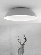 Juliven Modern LED Ceiling Light with Broad Aluminum Lampshade and Flush Mount Design