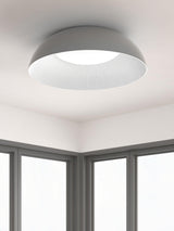 Juliven Modern LED Ceiling Light with Broad Aluminum Lampshade and Flush Mount Design