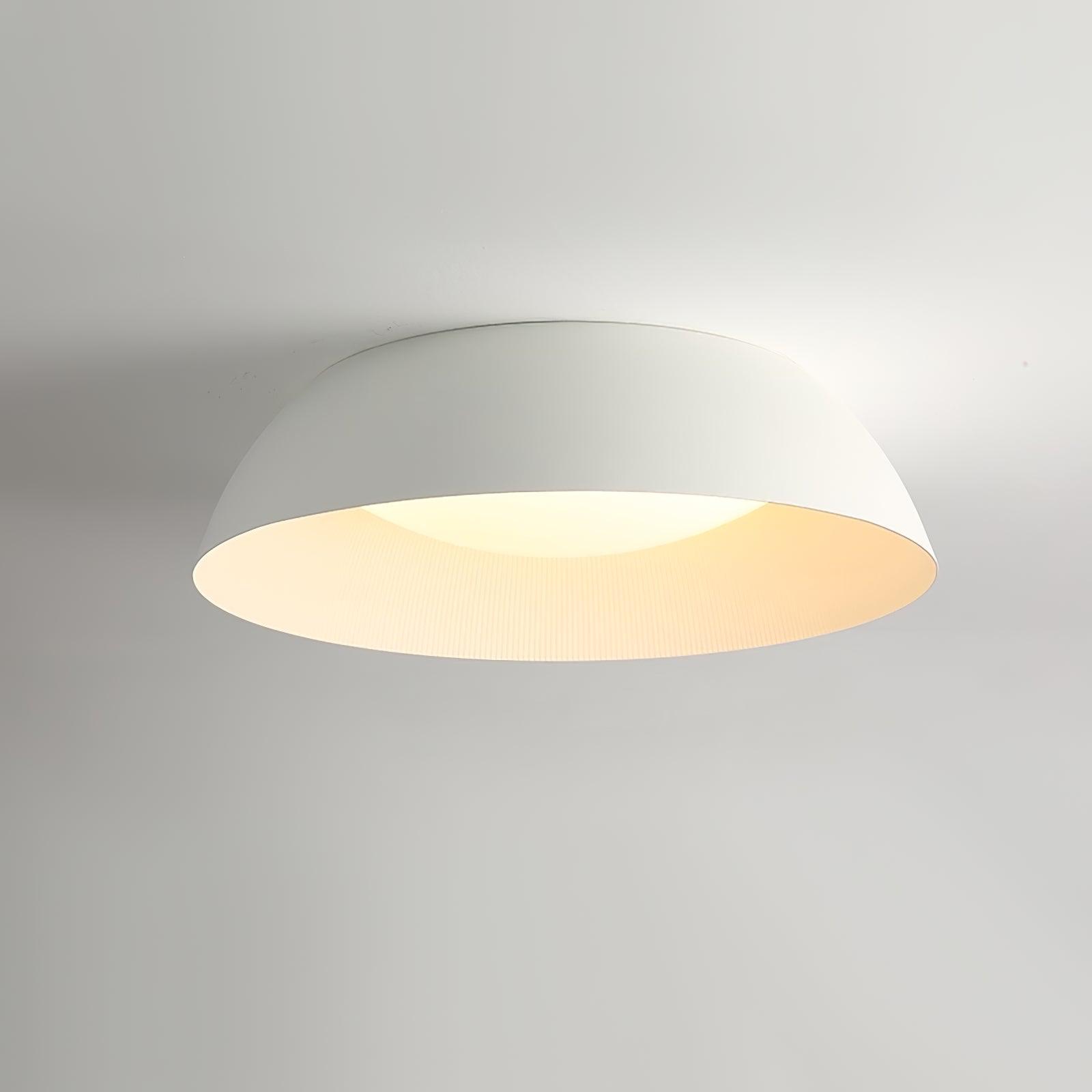 Juliven Modern LED Ceiling Light with Broad Aluminum Lampshade and Flush Mount Design