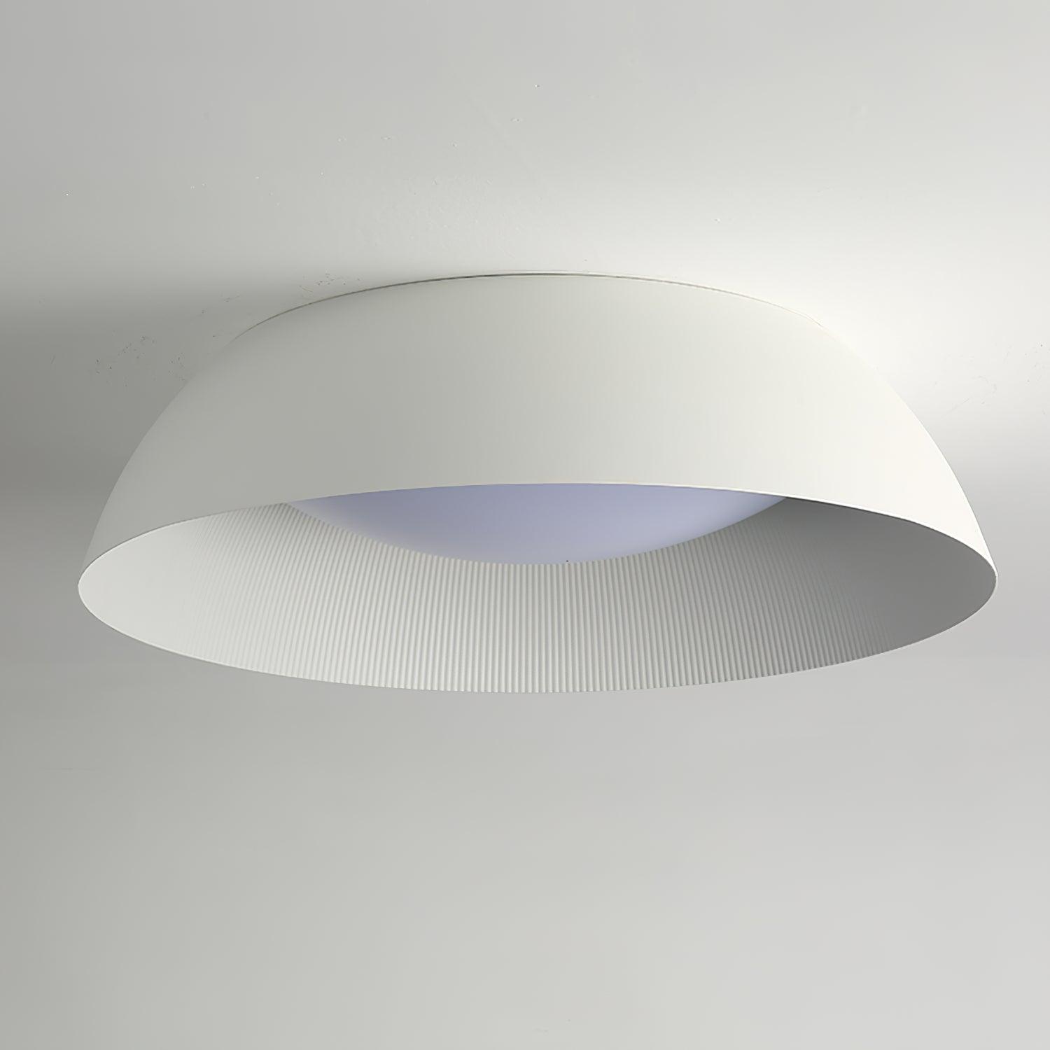 Juliven Modern LED Ceiling Light with Broad Aluminum Lampshade and Flush Mount Design