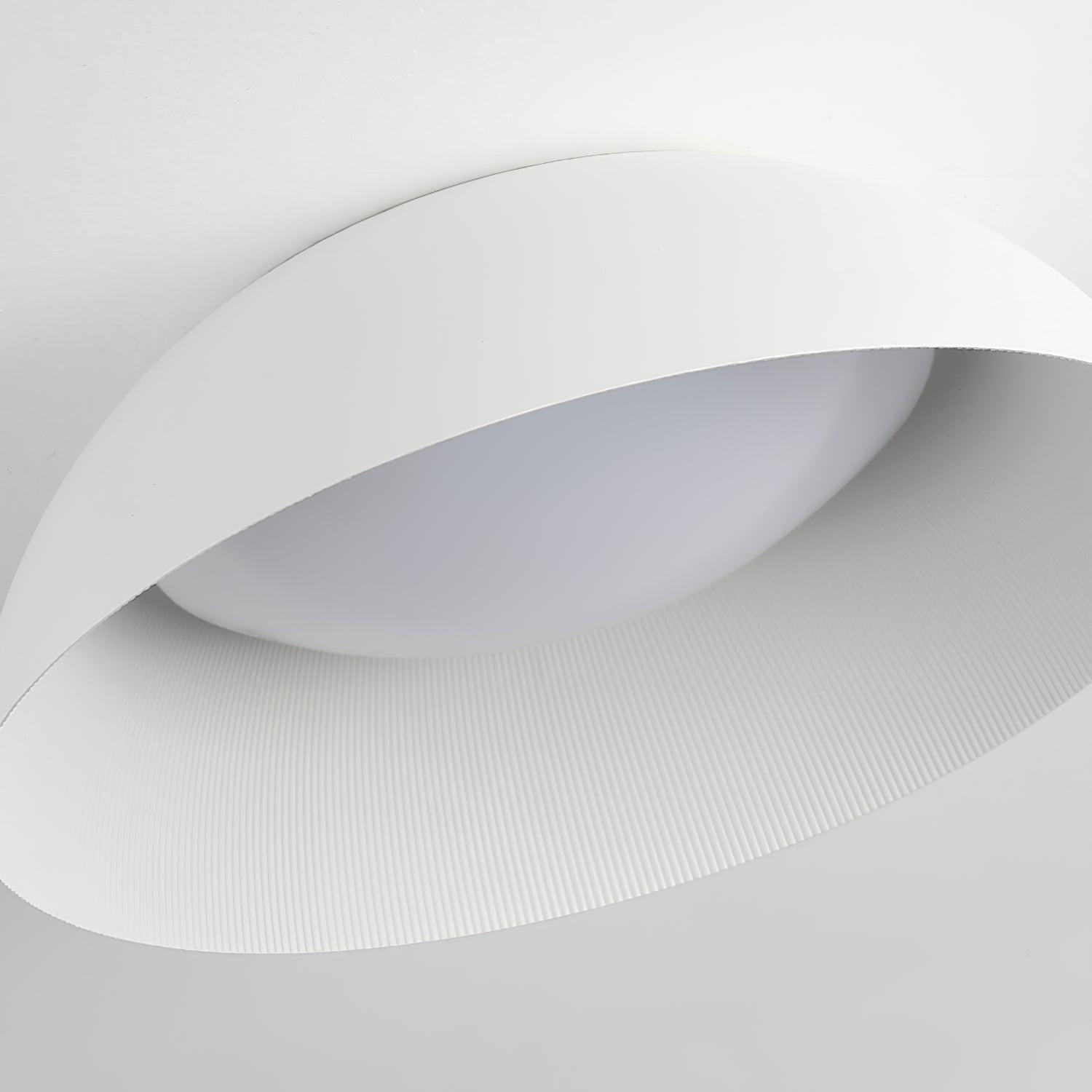Juliven Modern LED Ceiling Light with Broad Aluminum Lampshade and Flush Mount Design