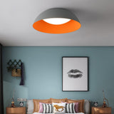 Juliven Modern LED Ceiling Light with Broad Aluminum Lampshade and Flush Mount Design
