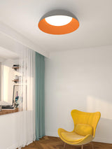 Juliven Modern LED Ceiling Light with Broad Aluminum Lampshade and Flush Mount Design