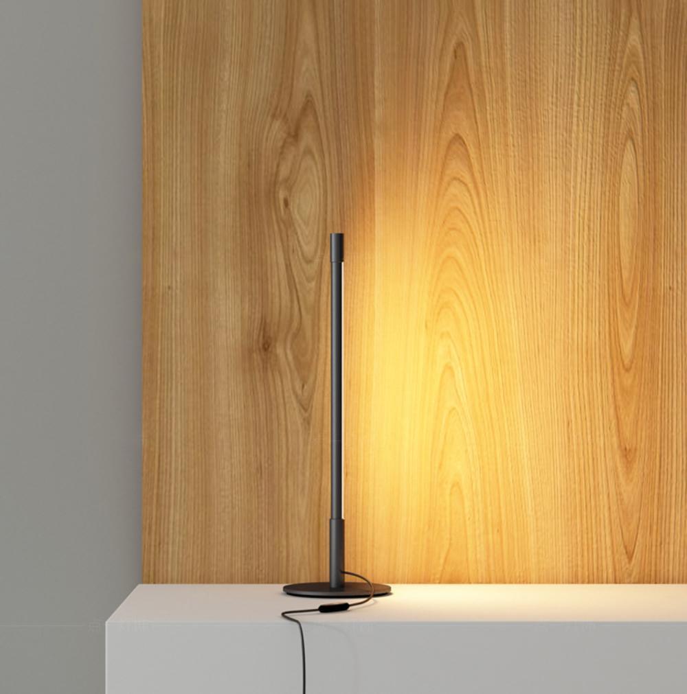 Modern Linear LED Table Lamp Minimalist Nightstand Light for Bedroom and Living Room