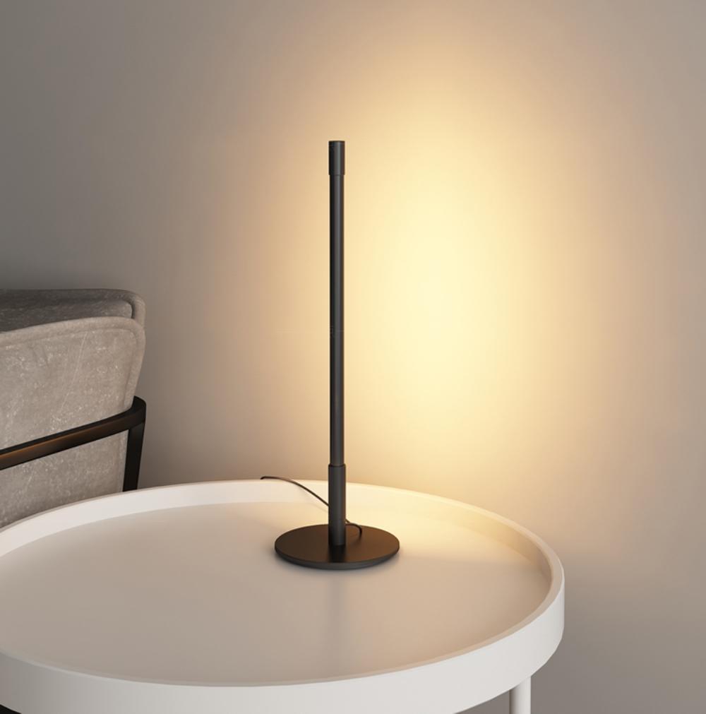 Modern Linear LED Table Lamp Minimalist Nightstand Light for Bedroom and Living Room