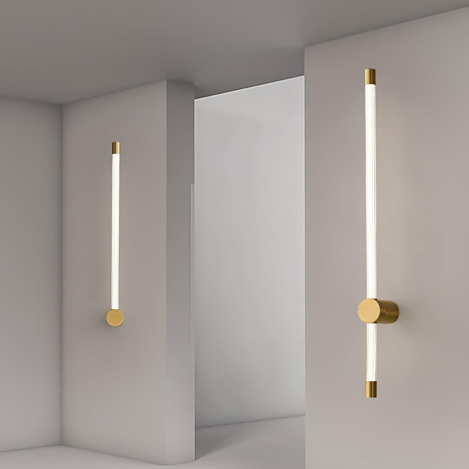 Minimalist Slim Linear LED Wall Lamp Modern Long Tube Sconce for Gallery and Exhibition