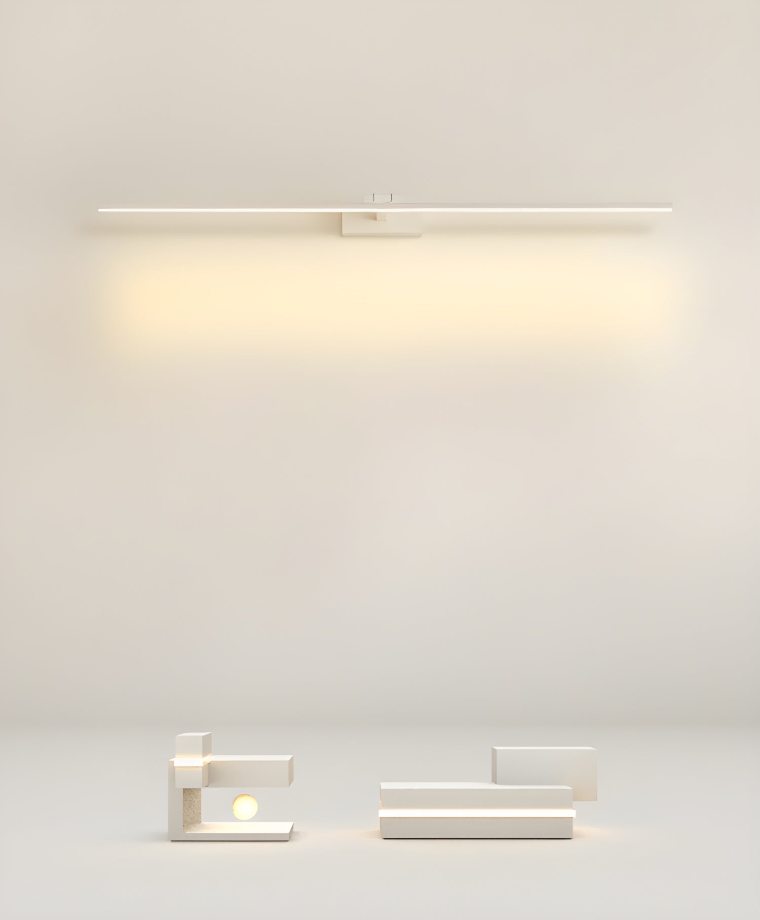 Modern Minimalist LED Linear Bathroom Vanity Wall Light Aluminum Sconce Fixture