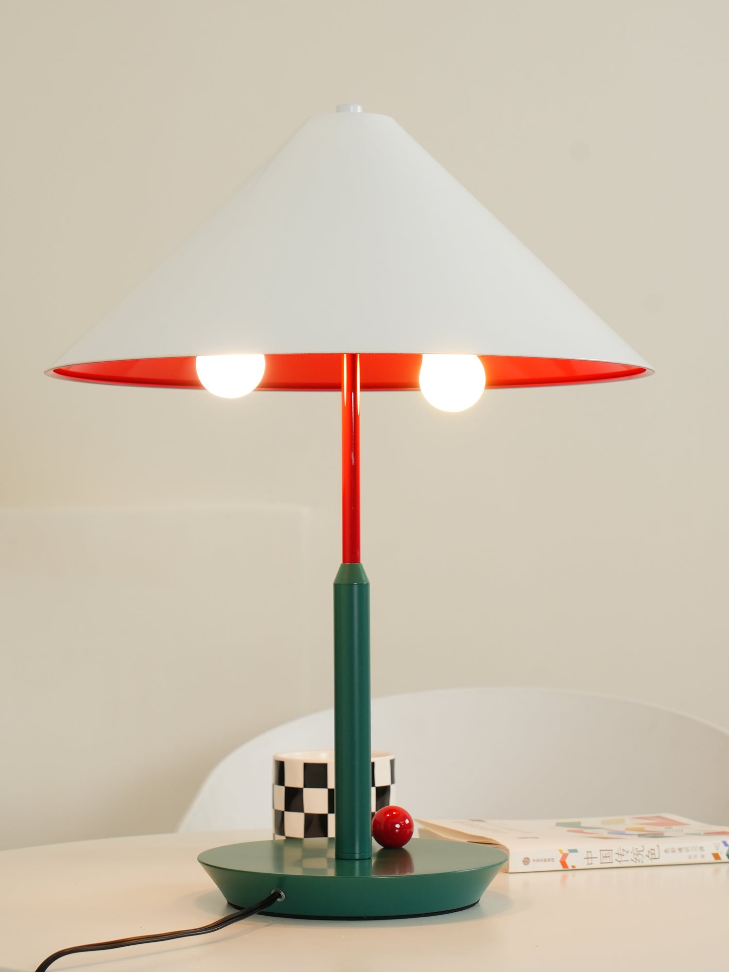 Modern Floating Style Little Eliah Table Lamp for Bedroom and Designer Nightstand Lighting