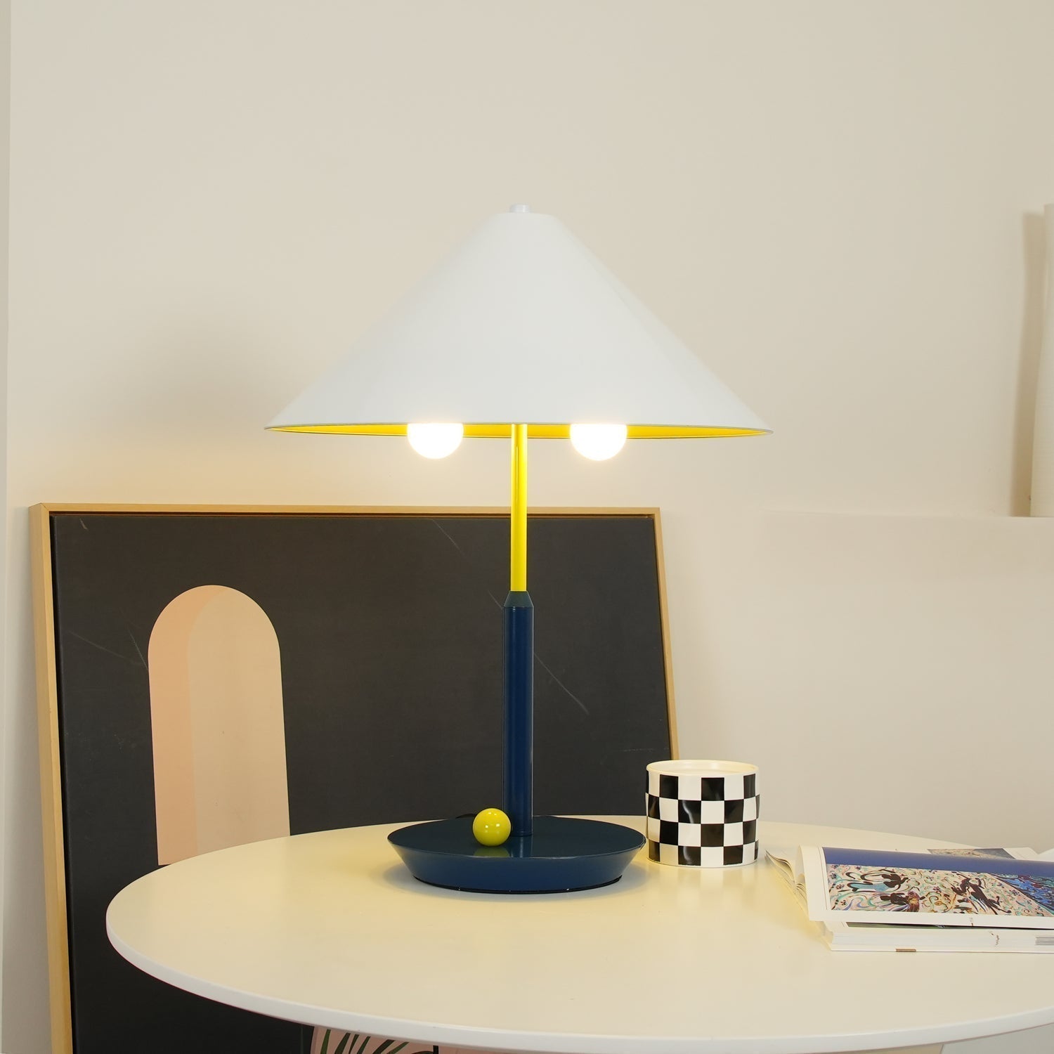Modern Floating Style Little Eliah Table Lamp for Bedroom and Designer Nightstand Lighting