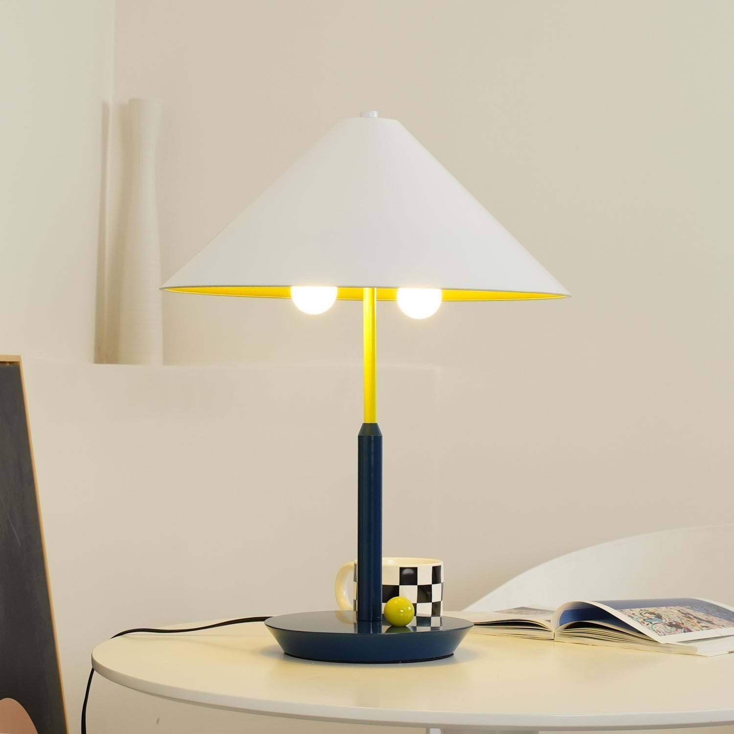 Modern Floating Style Little Eliah Table Lamp for Bedroom and Designer Nightstand Lighting