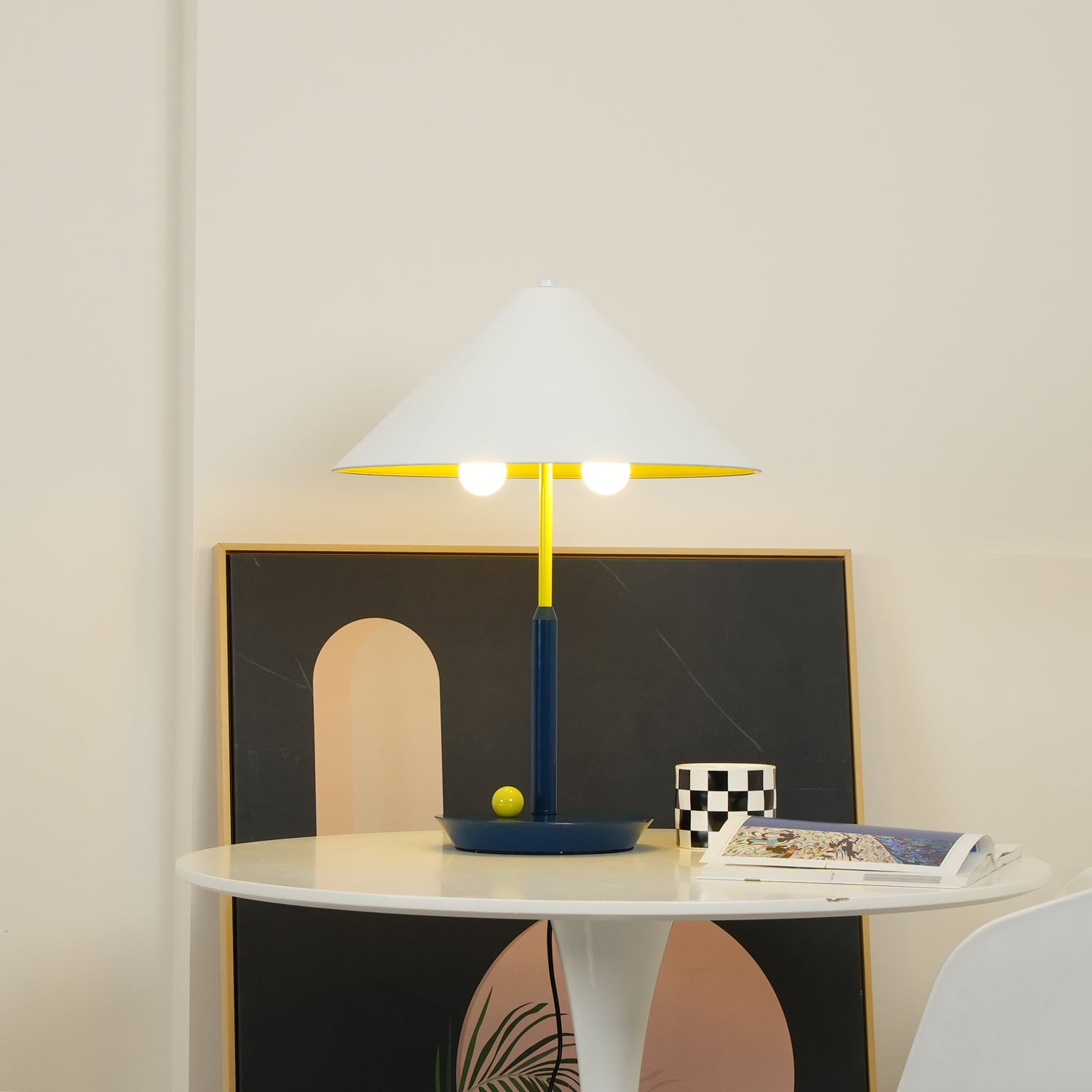 Modern Floating Style Little Eliah Table Lamp for Bedroom and Designer Nightstand Lighting