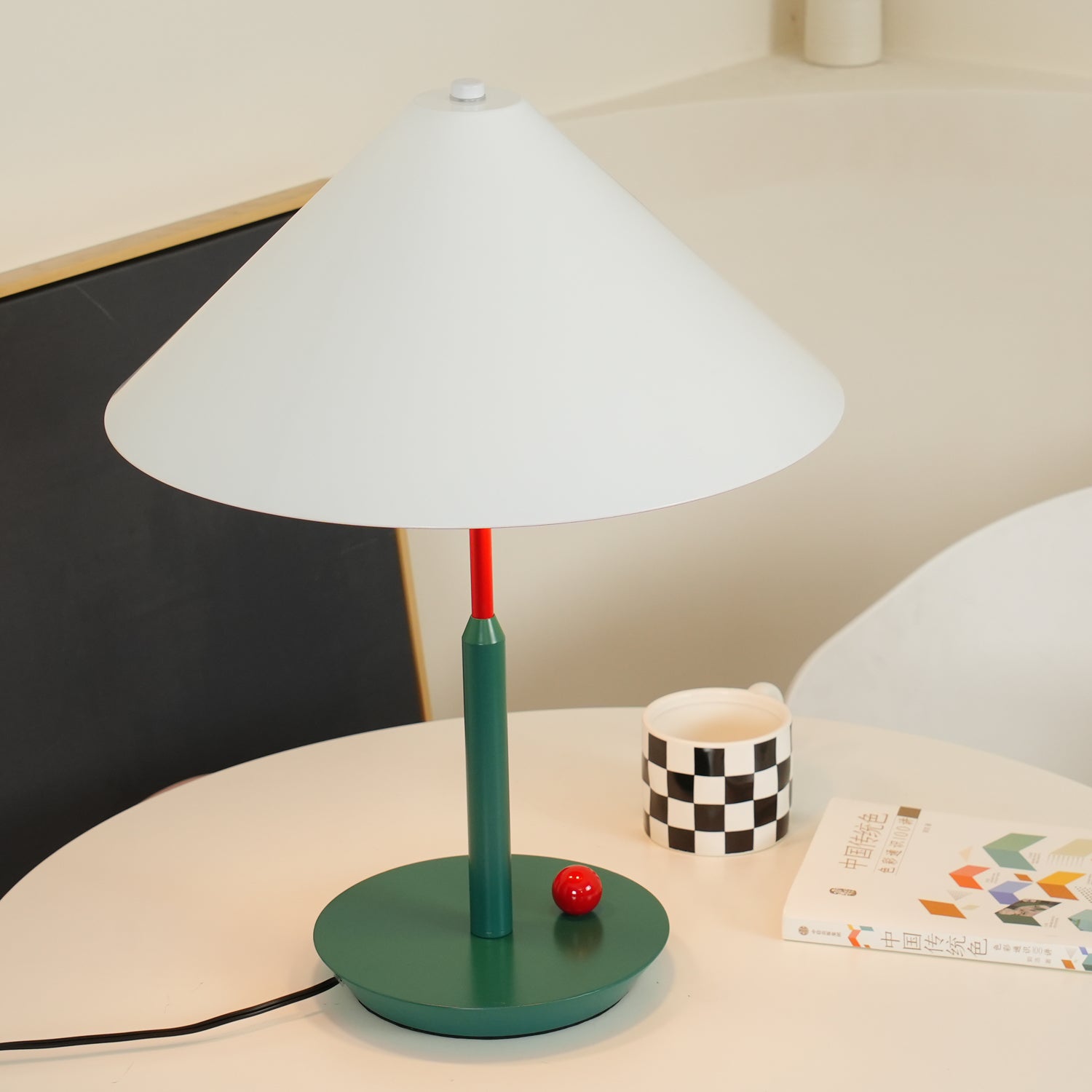 Modern Floating Style Little Eliah Table Lamp for Bedroom and Designer Nightstand Lighting