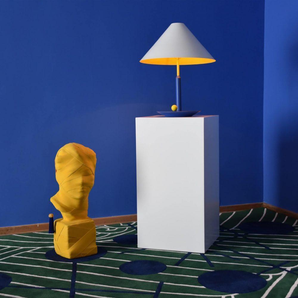 Modern Floating Style Little Eliah Table Lamp for Bedroom and Designer Nightstand Lighting