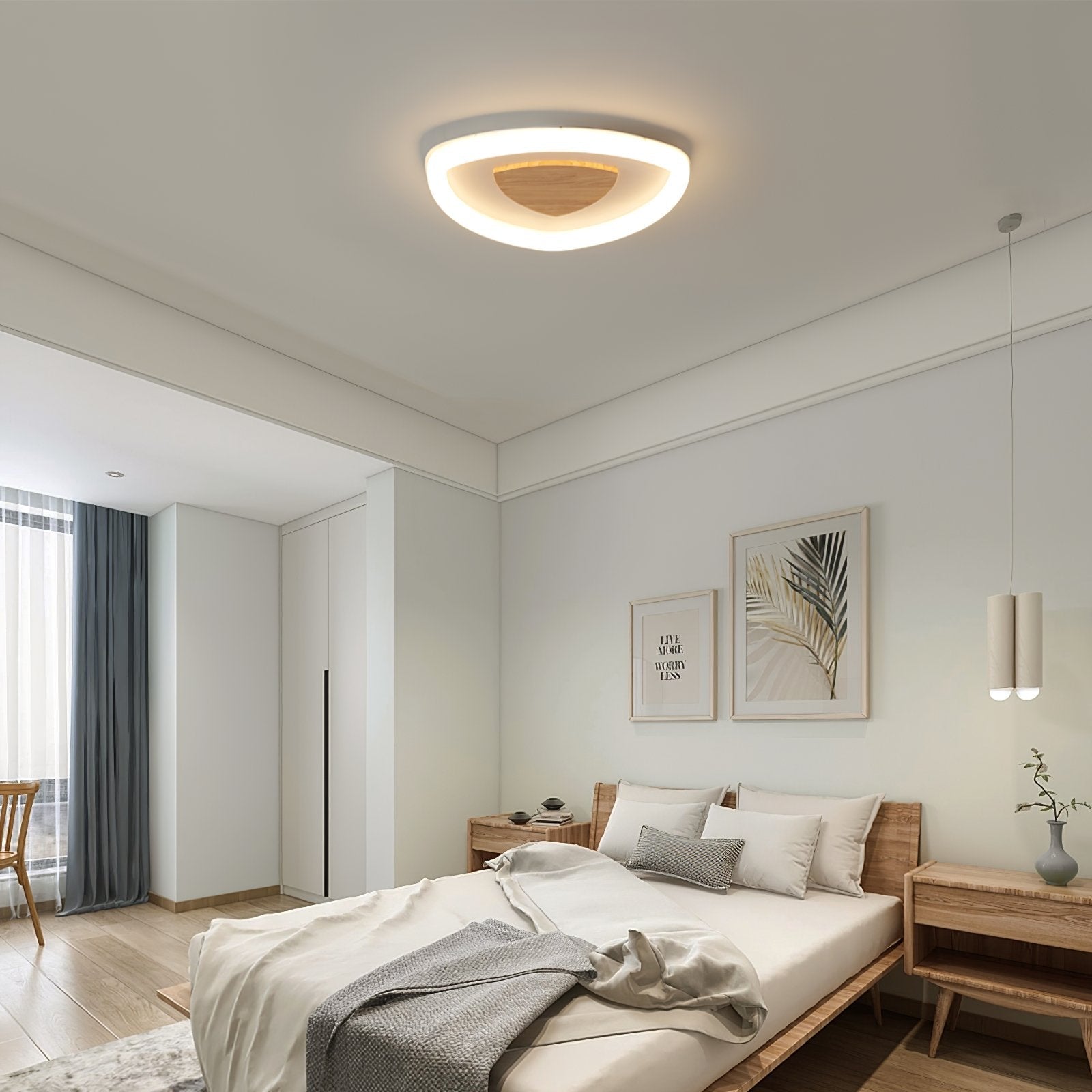 modern-triangle-wood-led-ceiling-light-geometric-flush-mount-fixture