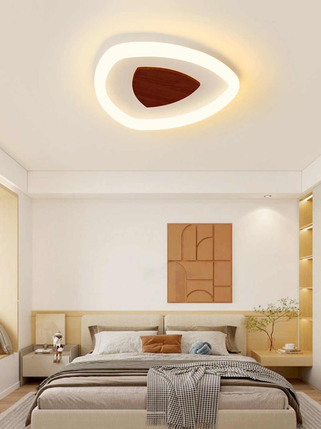 modern-triangle-wood-led-ceiling-light-geometric-flush-mount-fixture
