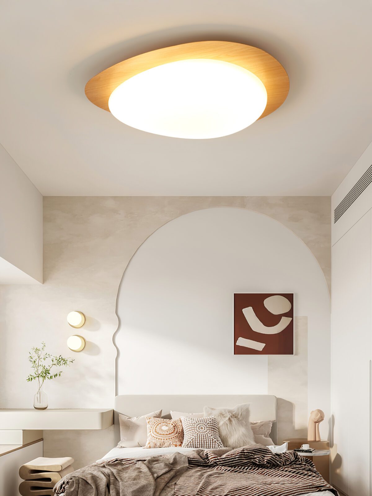 modern-pebble-shape-wood-grain-led-ceiling-light-for-contemporary-home-interiors