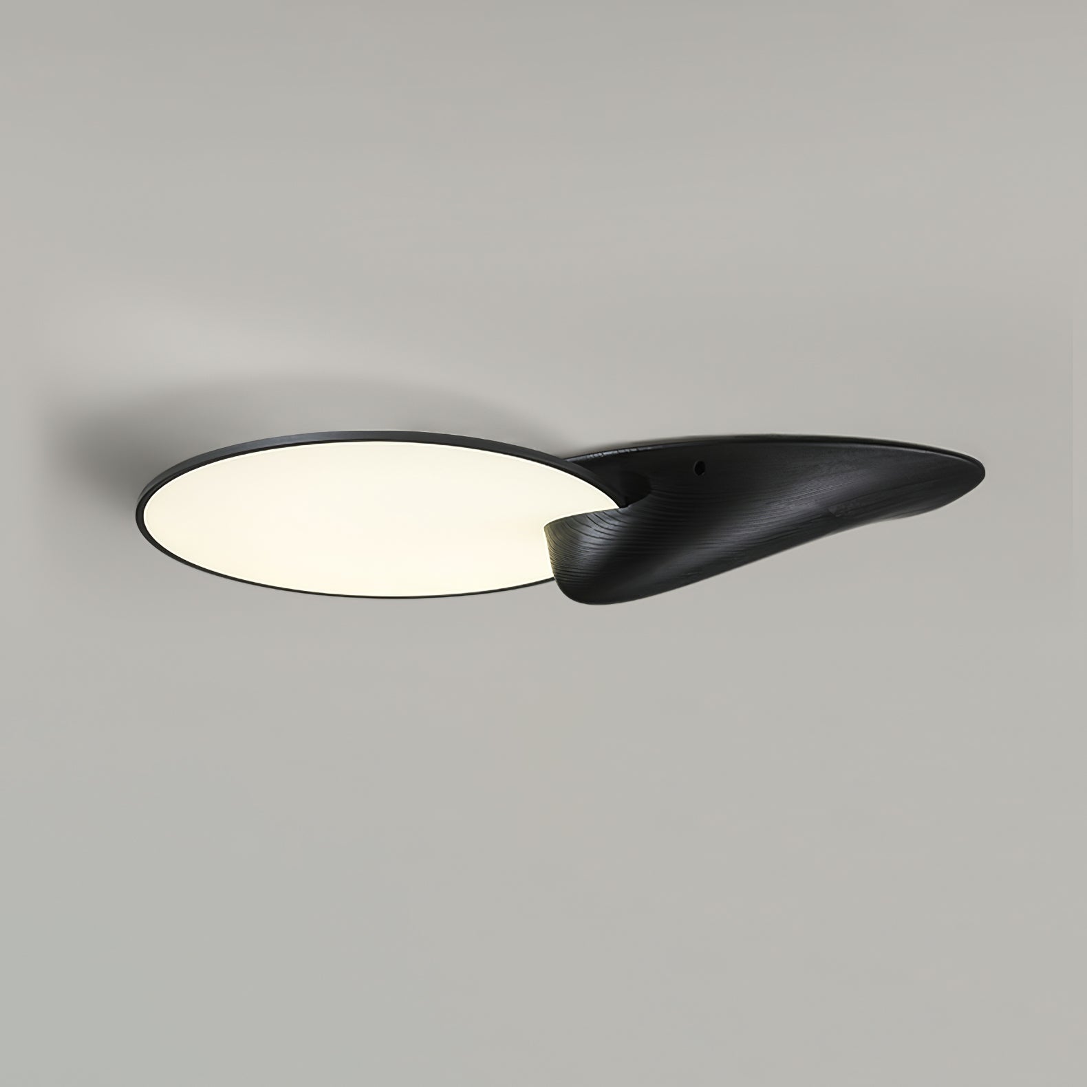 Lone Peak Modern Wood Flush Mount LED Ceiling Light Fixture for Bedroom and Living Room