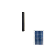 Modern Waterproof Solar Powered LED Outdoor Wall Light Long Strip Patio Sconce with Remote Control