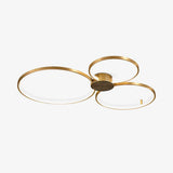 Minimalist Circular LED Loop Ceiling Fixture Modern Geometric Interior Lighting