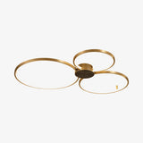 Minimalist Circular LED Loop Ceiling Fixture Modern Geometric Interior Lighting