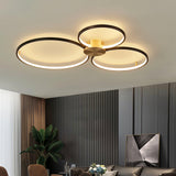 Minimalist Circular LED Loop Ceiling Fixture Modern Geometric Interior Lighting