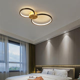Minimalist Circular LED Loop Ceiling Fixture Modern Geometric Interior Lighting