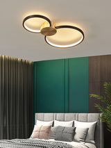 Minimalist Circular LED Loop Ceiling Fixture Modern Geometric Interior Lighting