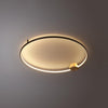 Minimalist Circular LED Loop Ceiling Fixture Modern Geometric Interior Lighting