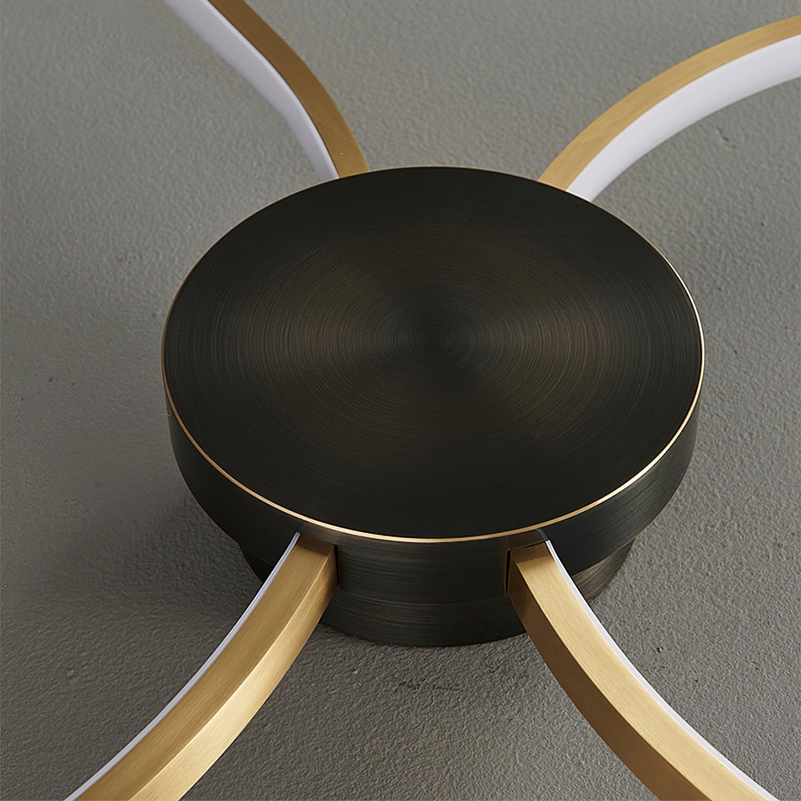 Minimalist Circular LED Loop Ceiling Fixture Modern Geometric Interior Lighting