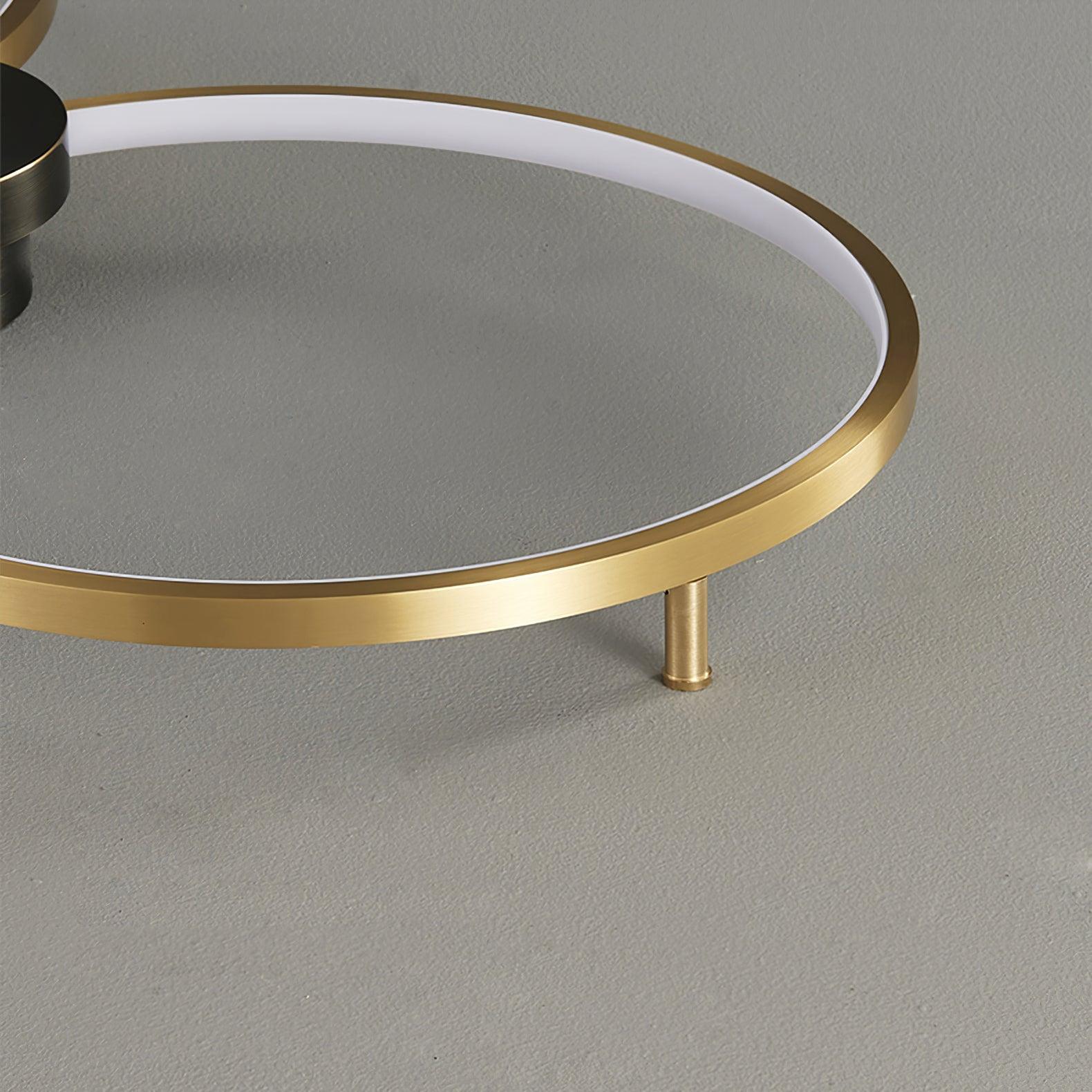 Minimalist Circular LED Loop Ceiling Fixture Modern Geometric Interior Lighting