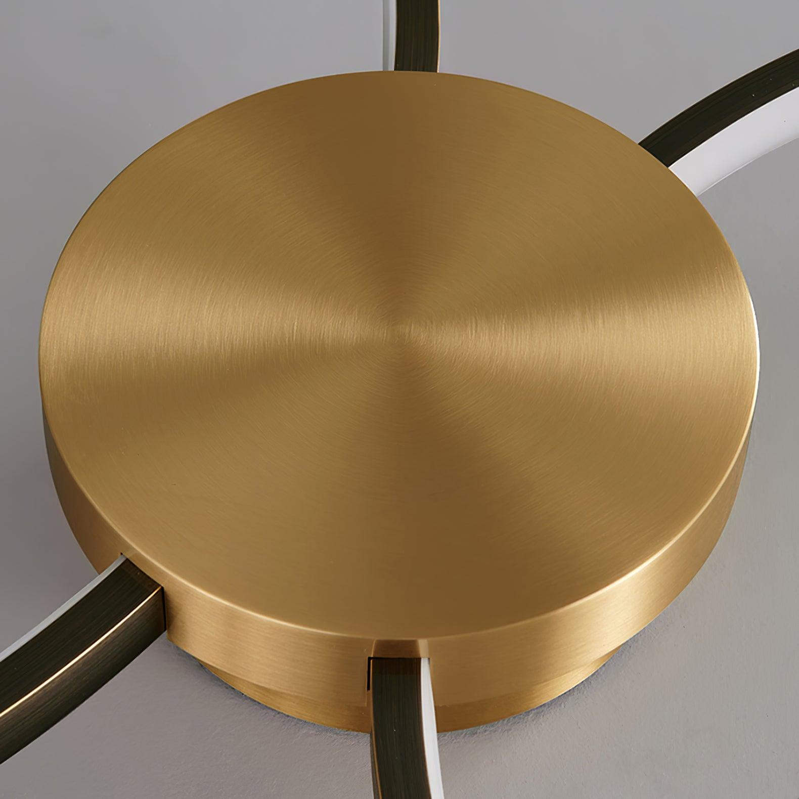 Minimalist Circular LED Loop Ceiling Fixture Modern Geometric Interior Lighting