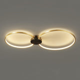 Minimalist Circular LED Loop Ceiling Fixture Modern Geometric Interior Lighting