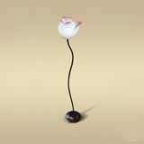 Elegant Lotus Resin Floor Lamp Floral Decorative Standing Light for Living Room