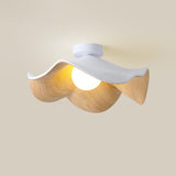 Elegant Resin Lotus Leaf Ceiling Lamp for Modern Interior Design and Ambient Home Lighting