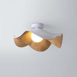Elegant Resin Lotus Leaf Ceiling Lamp for Modern Interior Design and Ambient Home Lighting