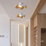 Elegant Resin Lotus Leaf Ceiling Lamp for Modern Interior Design and Ambient Home Lighting