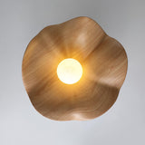 Elegant Resin Lotus Leaf Ceiling Lamp for Modern Interior Design and Ambient Home Lighting