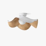 Elegant Resin Lotus Leaf Ceiling Lamp for Modern Interior Design and Ambient Home Lighting