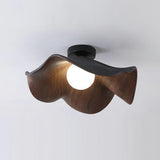Elegant Resin Lotus Leaf Ceiling Lamp for Modern Interior Design and Ambient Home Lighting