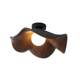 Elegant Resin Lotus Leaf Ceiling Lamp for Modern Interior Design and Ambient Home Lighting